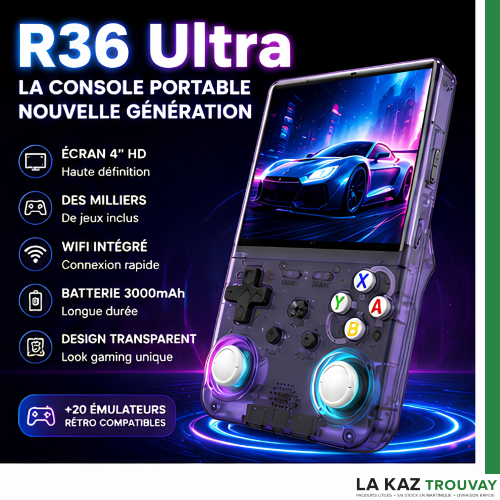 Game console Portable R36 Ultra™ +20 000 de jeux dans votre poche inclus