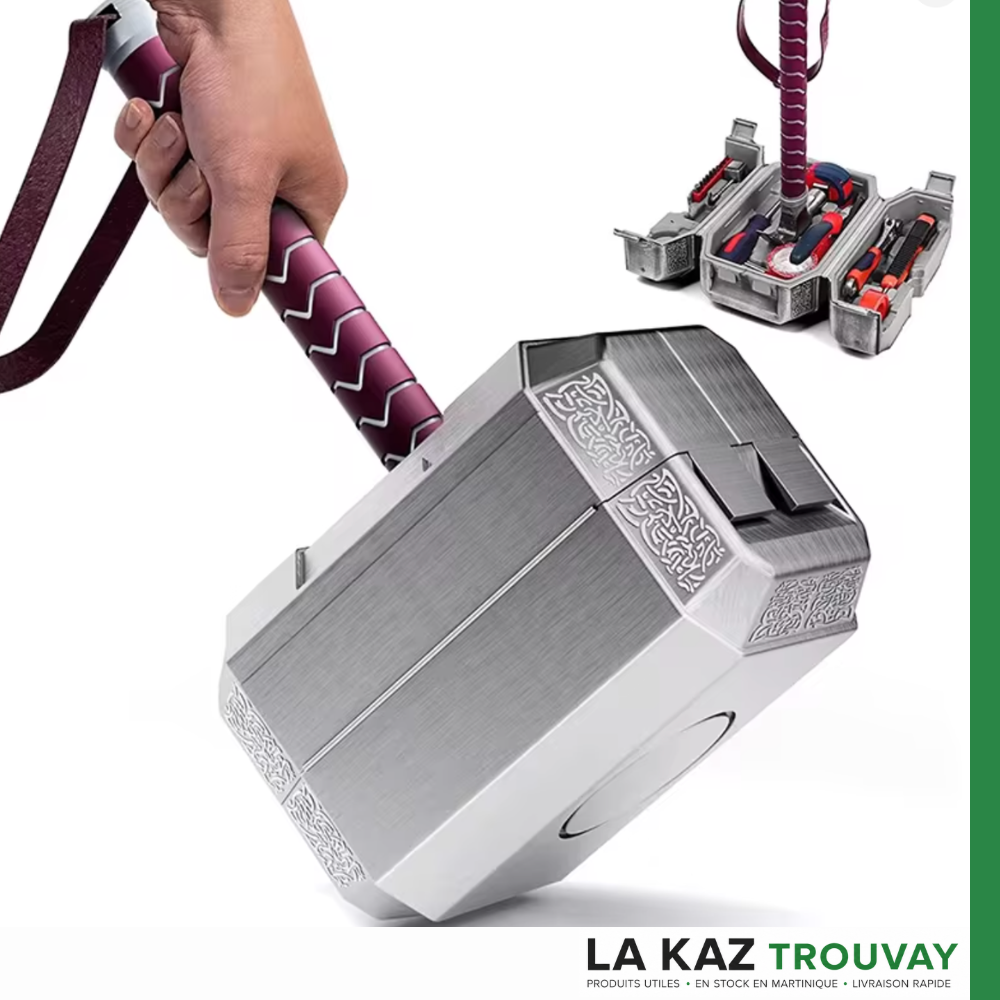 Marteau de Thor™ 13-en-1 – La Boîte à Outils Cachée qui Impressionne Tout le Monde