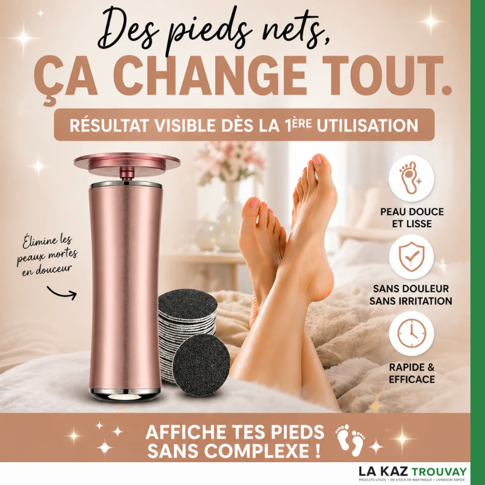 Ponceuse Pied Portable Pro™ – Pieds Doux & Lisses Dès La 1ère Utilisation