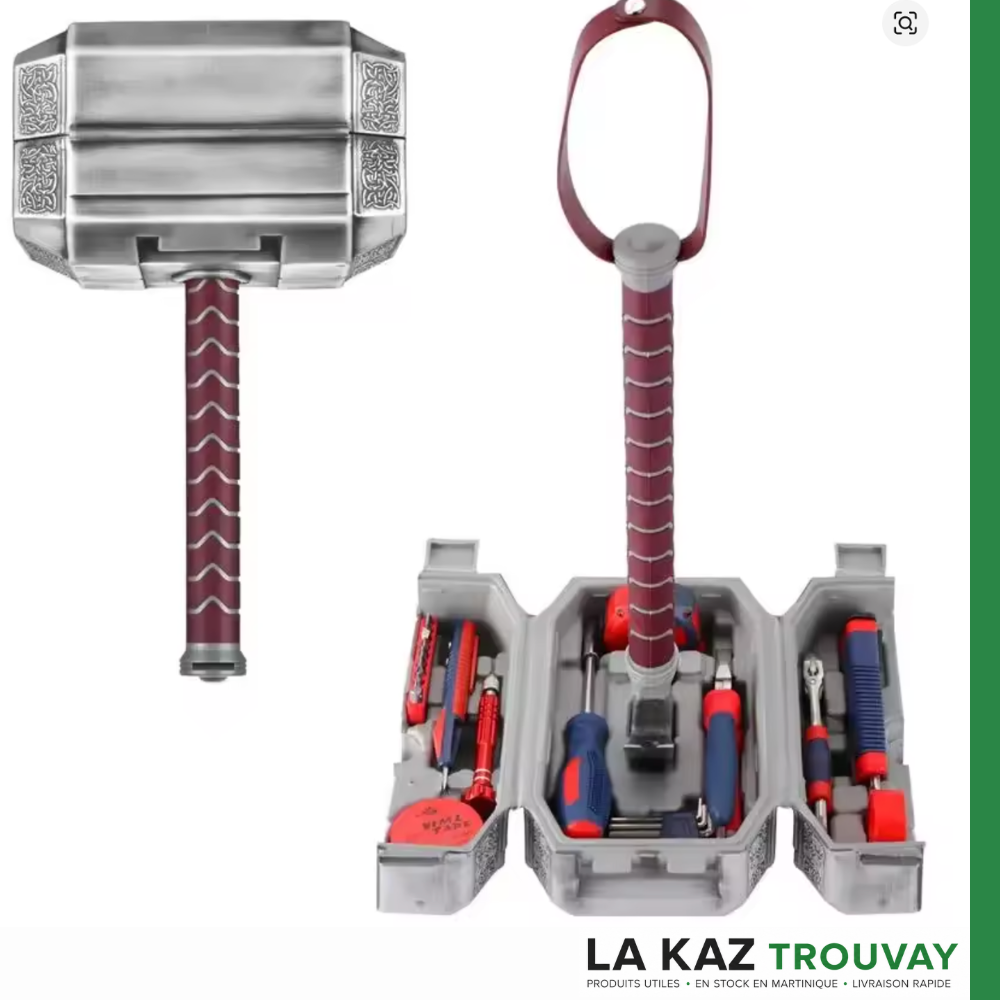 Marteau de Thor™ 13-en-1 – La Boîte à Outils Cachée qui Impressionne Tout le Monde