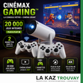 CinéMax Gaming 20 000 jeux – Vidéoprojecteur Gaming & Cinéma 4K avec 2 Manettes Sans Fil